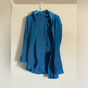 Fashion Nova Classy Blue Set